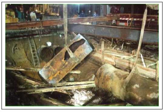 Pipe rupture in New York City