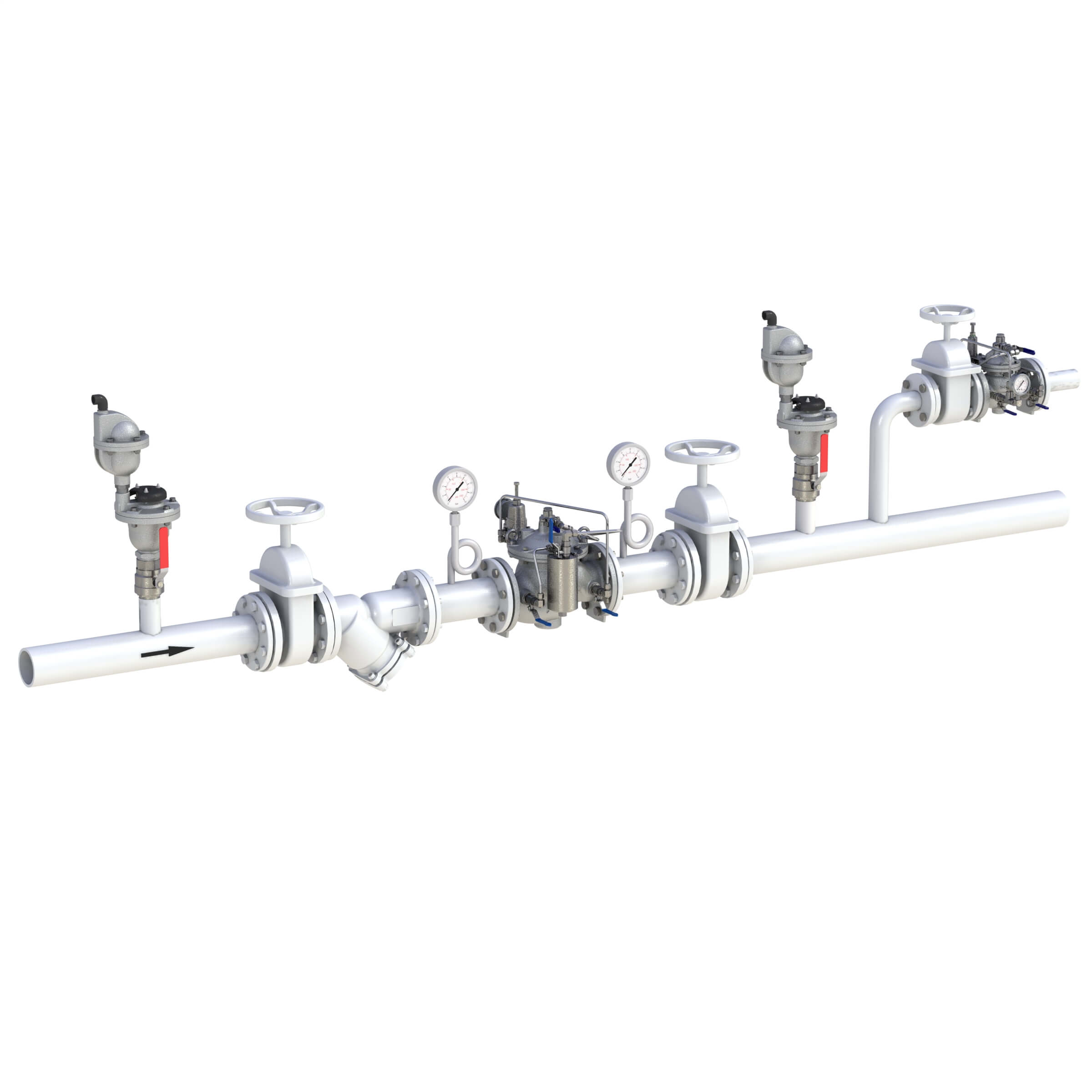 S 300 PR 4'' STST pressure reducing iom typical installation