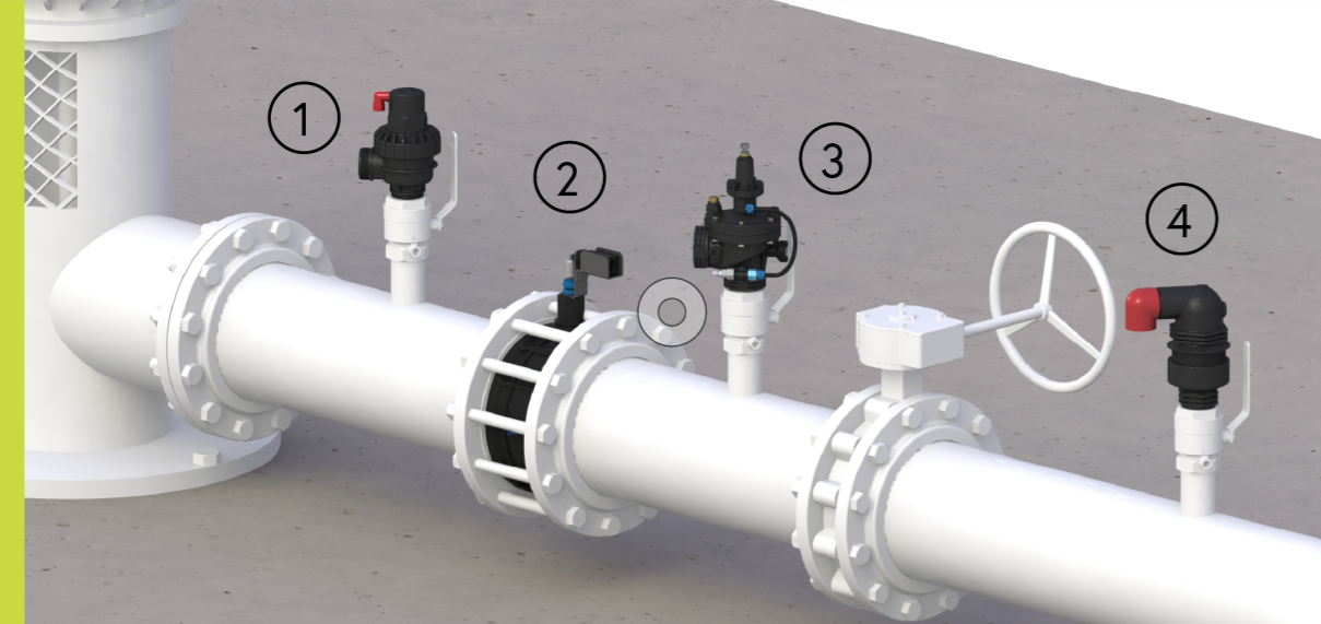 Typical irrigation pumping station solution