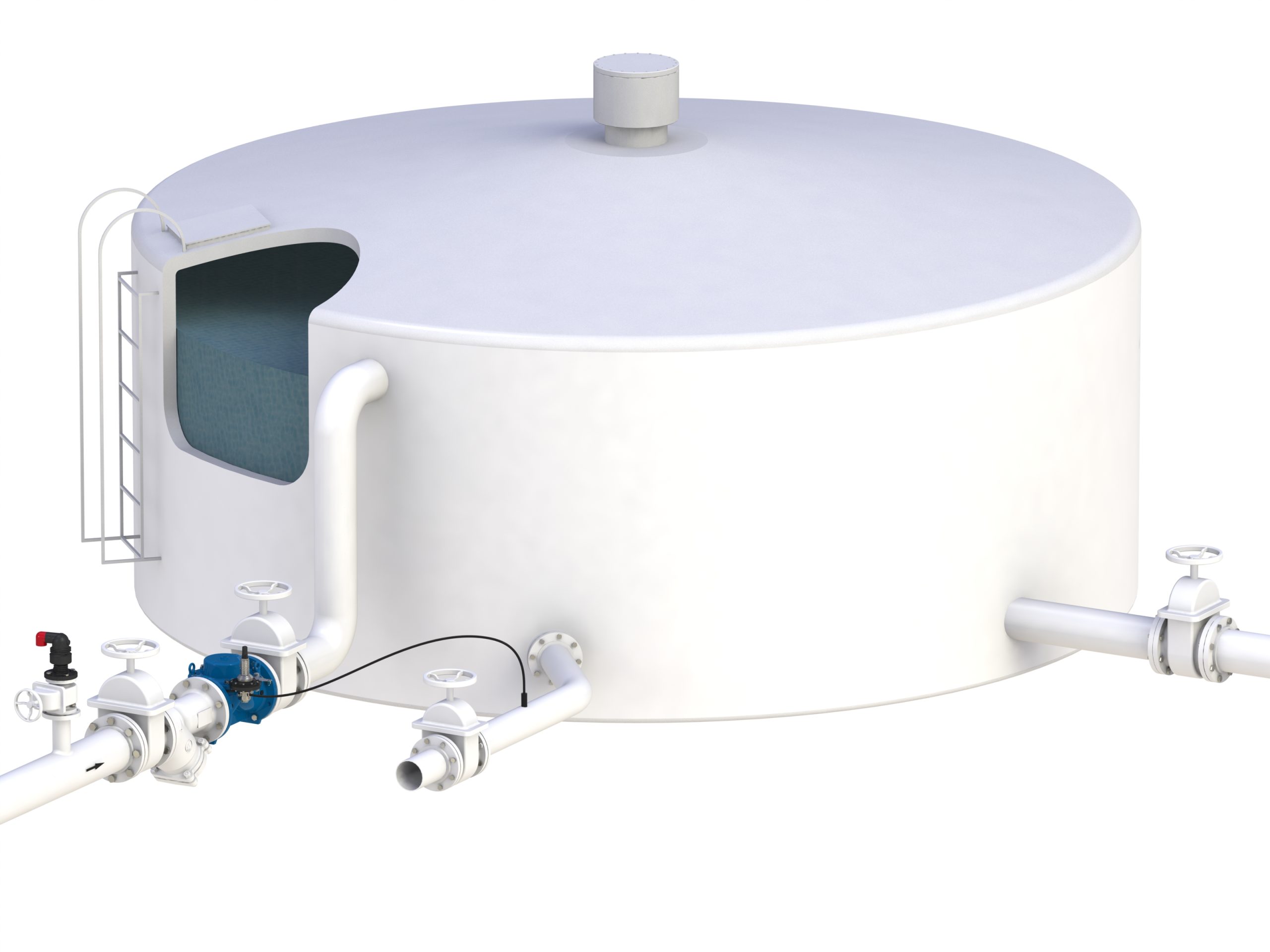 S 100 IR TR AL 0 8'' App iom typical installation