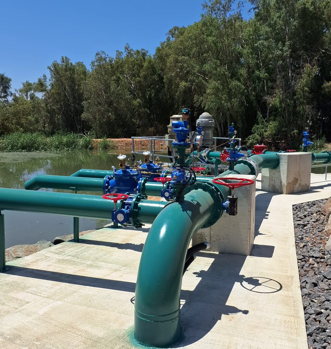 Snir pumping station irrigation project